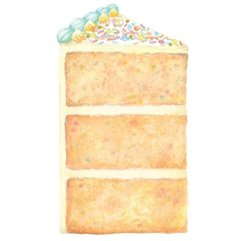 Cake Slice Table Accent Pack Of 12