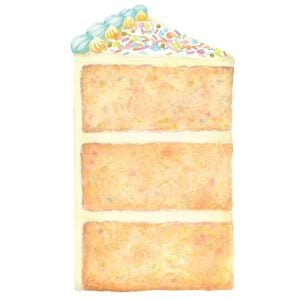 Cake Slice Table Accent Pack Of 12