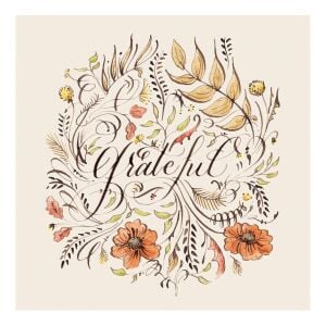 Greteful Cocktail Napkin Pack Of 20