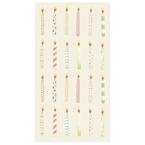 Birthday Candles Guest Napkin Pack Of 16