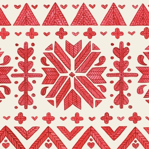 Fair Isle Cocktail Napkins Pack Of 20