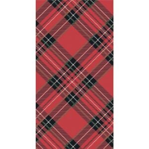 Red Plaid Guest Napkin Pack Of 16