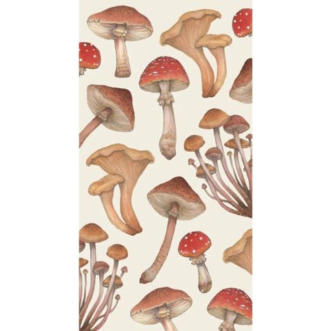 Mushroom Guest Napkins Pack Of 16