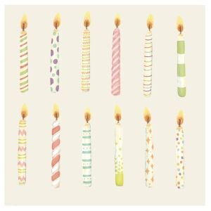 Birthday Candles Kokteyl Peçetesi 20li Paket