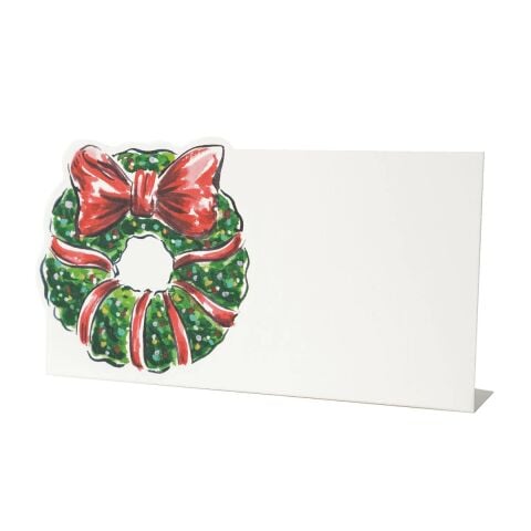 Holiday Wreath Place Card Pack Of 12 Sheets
