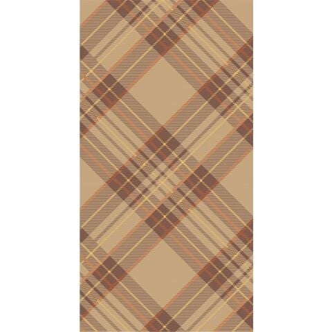 Autumn Plaid Guest Napkin - Pack Of 16