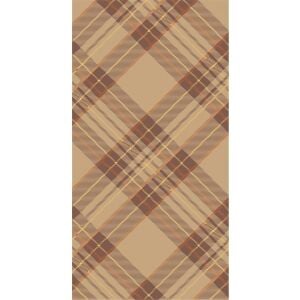 Autumn Plaid Guest Napkin - Pack Of 16
