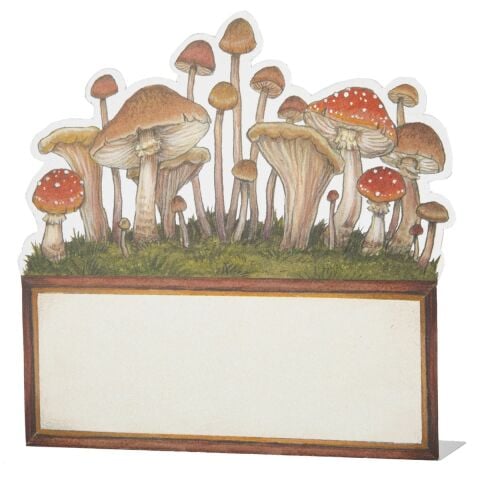 Mushroom Place Card - Pack Of 12