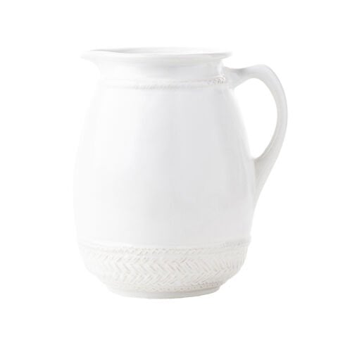 Le Panier Ceramic Pitcher - Whitewash