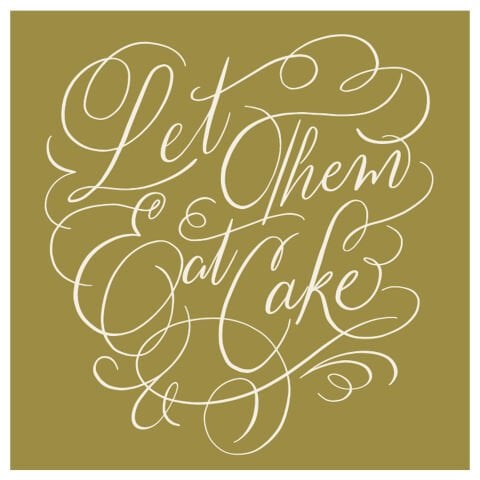 Let Them Eat Cake Coctail Napkin pack of 20
