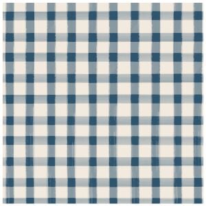 Lacivert Painted Check Kokteyl Peçetesi 20li Paket