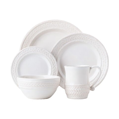 Le Panier 5pc Place Setting - Whitewash (KH01/10, KH02/10, KH03/10, KH07/10, KH06/10)