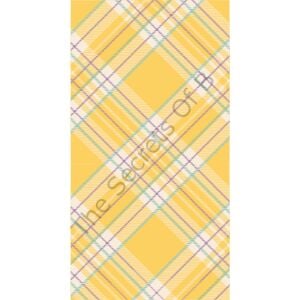 Sarı Plaid Misafir Peçetesi 16li Paket
