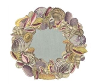 Die Cut Shell Wreath placemat 12 Sheets