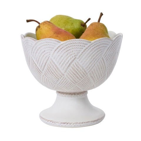 Le Panier Mystic Knot Footed Bowl - Whitewash