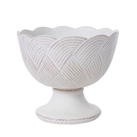 Le Panier Mystic Knot Footed Bowl - Whitewash