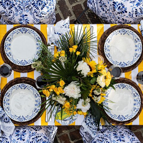 Iberian 16pc Place Setting - Indigo (KI01/046, KI02/046, KI07/046, KI46/046)
