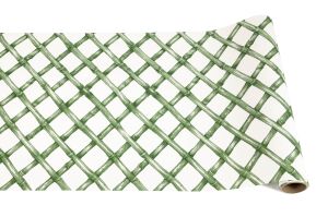 Yeşil Lattice Kağıt Masa Runner