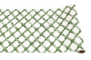 Yeşil Lattice Kağıt Masa Runner