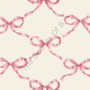Pembe Bow Lattice Kokteyl Peçetesi 20li Paket