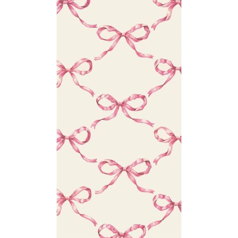 Pink Bow Lattice Guest Napkin pack of 16