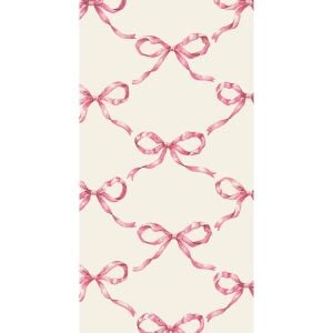Pink Bow Lattice Guest Napkin pack of 16