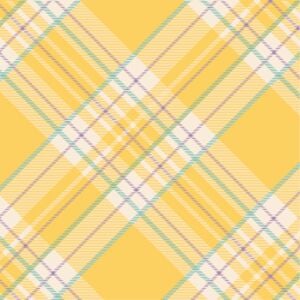 Sarı Plaid Kokteyl Peçetesi 20li Paket