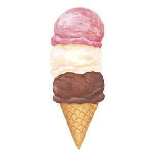 Ice Cream Treat Table Accent pack of 12