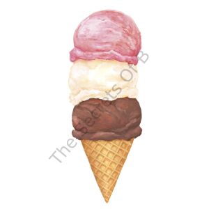 Ice Cream Treat Masa Dekoru 12li Paket