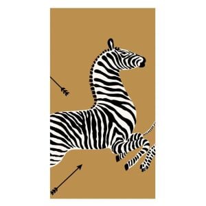 Zebras Gold Guest Towel Napkins  15 Per Package