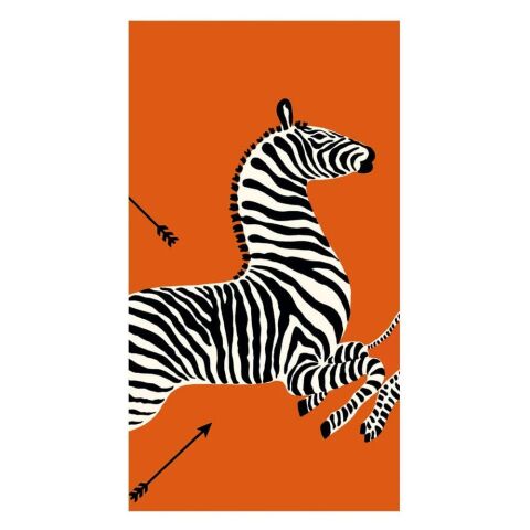 Zebras Orange Guest Towel Napkins - 15 Per Package
