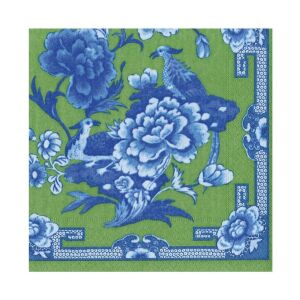 Green And Blue Plate Luncheon Napkins 20 Per Package