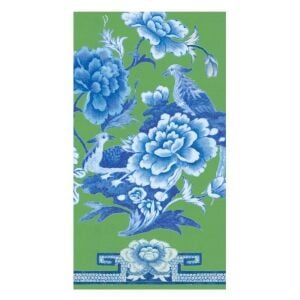 Green And Blue Plate Guest Towel Napkins 15 Per Package
