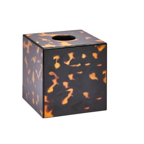 Tortoiseshell Square Tissue Box