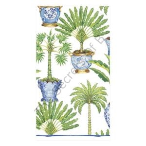 Potted Palms Misafir Peçetesi Beyaz 15li Paket