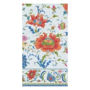 Chinese Ceramic Paper Guest Towel Napkins in White - 15 Per Package
