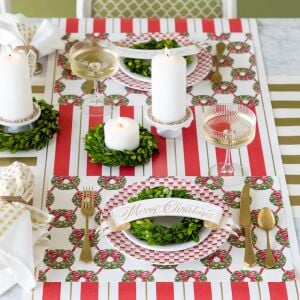 Holiday Wreath Lattice Kağıt Amerikan Servis