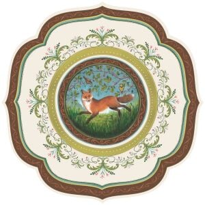Die-cut Fanciful Fox China Placemat