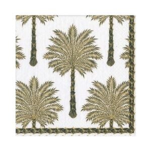 Grand Palms Paper Luncheon Napkins İn Black 20 Per Package