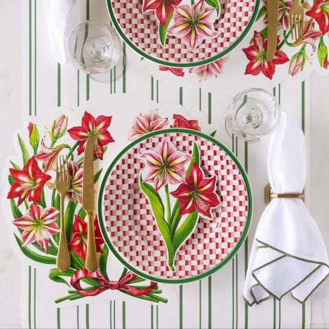 Die-cut Amaryllis Placemat