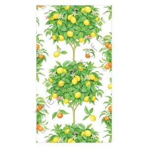 Citrus Topiaries Misafir Peçetesi Beyaz 15li Paket