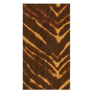Go Wild Brown Guest Towel Napkins 15 Per Package