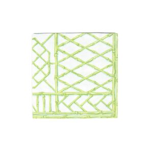 Bamboo Screen Moss Green Paper Linen Luncheon Napkins - 15 Per Package