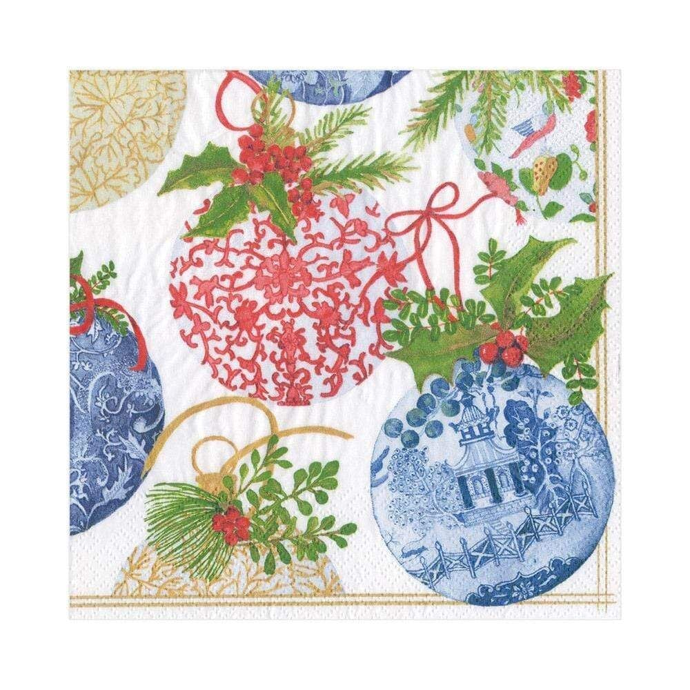 Porcelain Ornaments Paper Luncheon Napkins - 20 Per Package