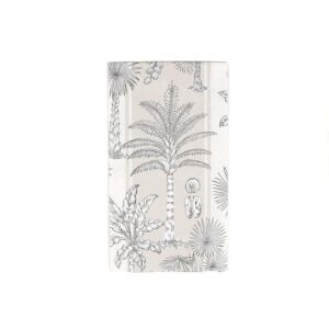 Southern Palms Flax And White Guest Towel Napkins 15 Per Package