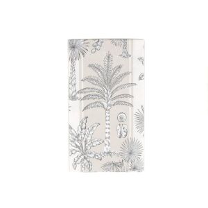 Southern Palms Keten ve Beyaz Misafir Peçetesi 15li Paket