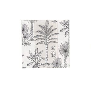 Southern Palms Keten ve Beyaz Öğle Yemeği Peçetesi 20li Paket