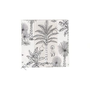 Southern Palms Keten ve Beyaz Öğle Yemeği Peçetesi 20li Paket
