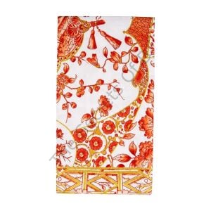 Gilded Porcelain Mercan Misafir Peçetesi 15li Paket
