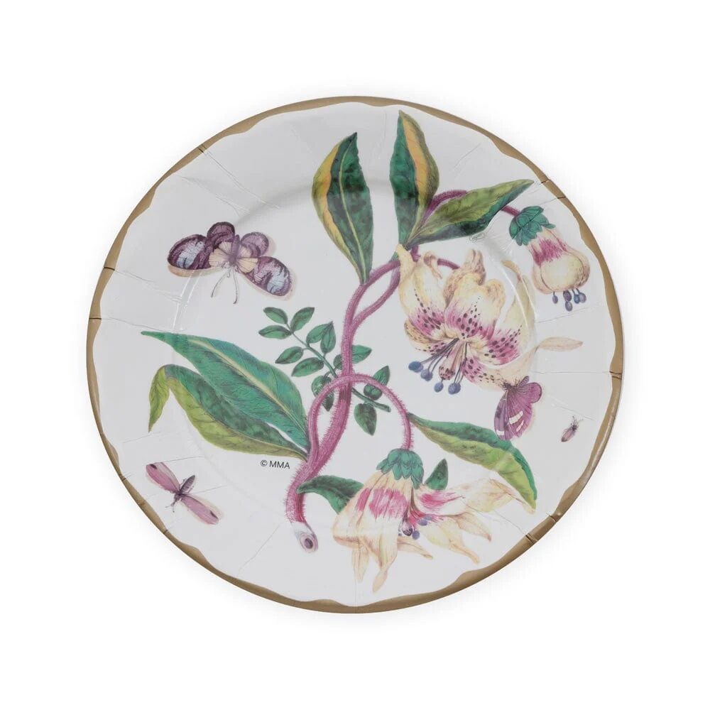 Porcelain Blooms Ivory Dinner Plates - 8 Per Package